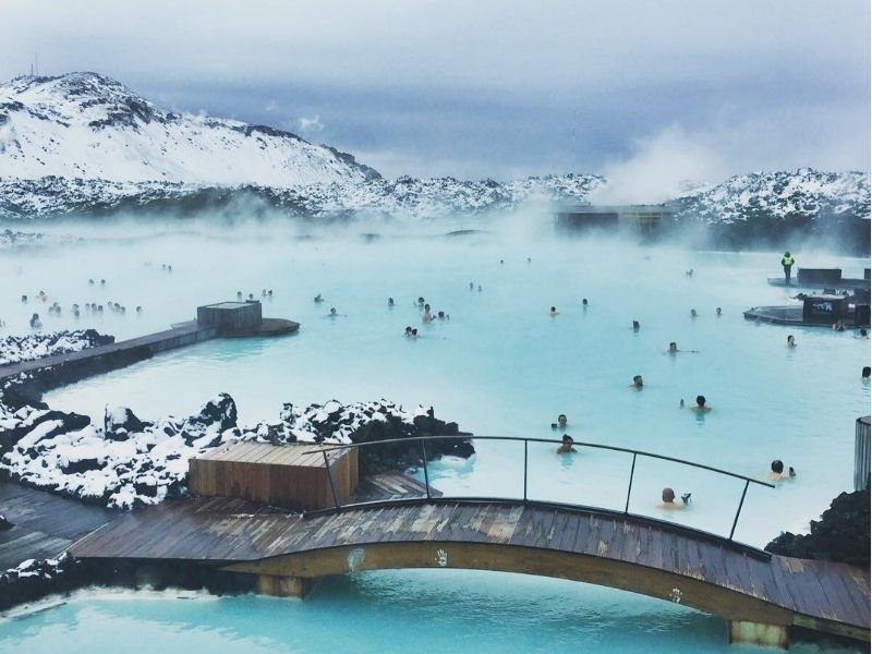 The Blue Lagoon - đầm nước địa nhiệt nằm trên bán đảo Grindavík Reykjanes