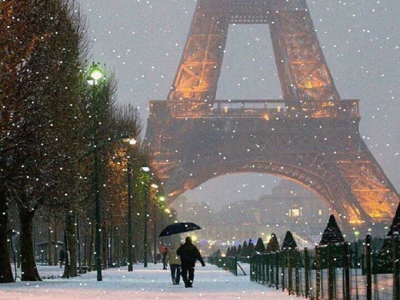Tây Âu trở nên lãng mạn vào mùa tuyết rơi