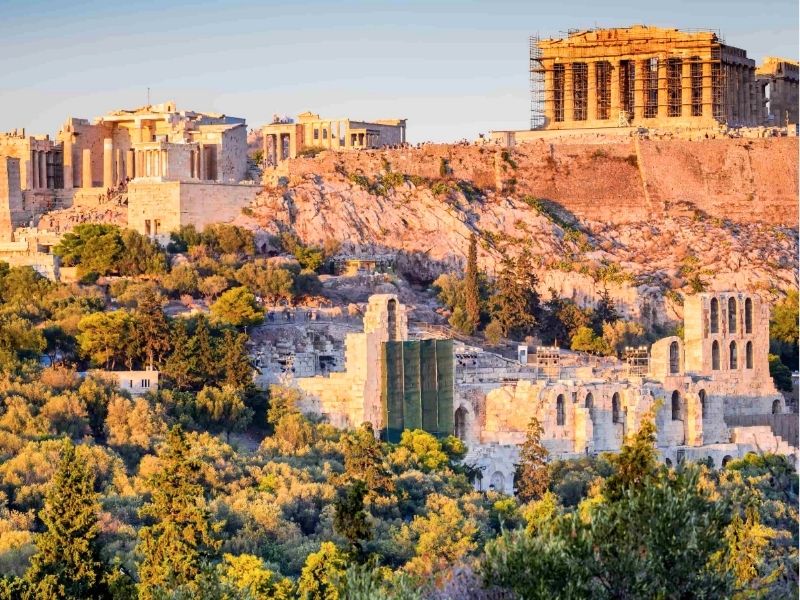 Khám phá đền Parthenon vào những ngày nắng nhẹ (ảnh sưu tầm)
