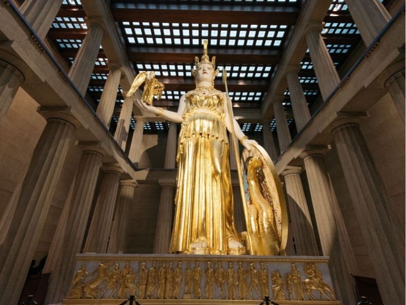 Nữ thần Athena – tác phẩm điêu khắc nổi tiếng do nghệ nhân Phidias thực hiện